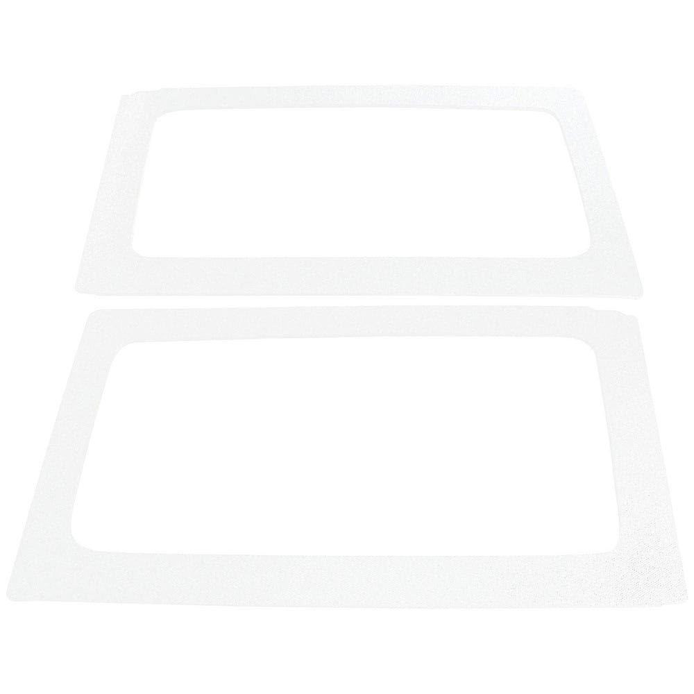 Design Engineering Boom Mat 050154 White Sound Deadening Side Window Trim Kit Compatible with 2-Door Jeep Wrangler (2011-2016)