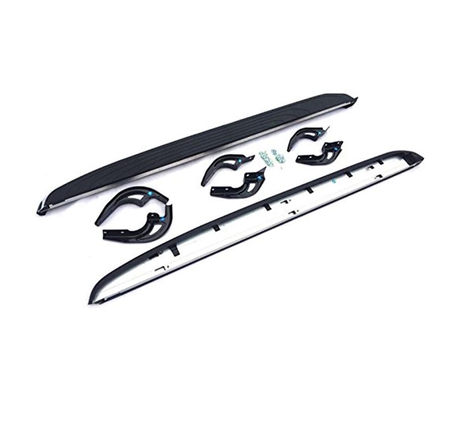 Aluminum Black Horse OEM Replica Running Boards Compatible with 2016-2022 Honda Pilot/ 2014-2020 Acura MDX