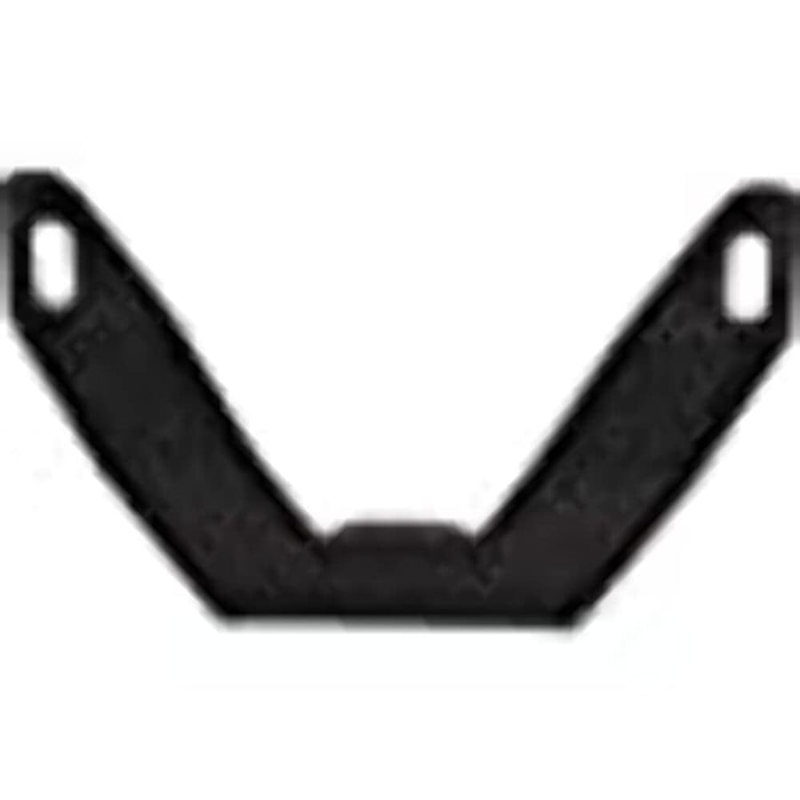 Black Powder Coated Steel TrailFX License Plate Bracket Compatible with Bull Bars 1399125XX3