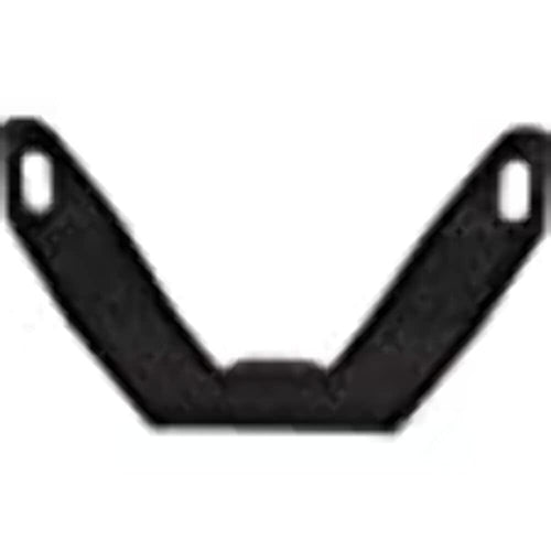 Black Powder Coated Steel TrailFX License Plate Bracket Compatible with Bull Bars 1399125XX3
