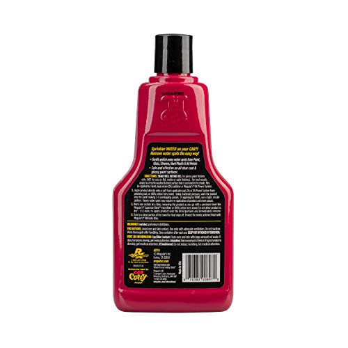 Meguiar's Heavy Duty Water Spot Remover, Water Spot Remover for Cars, Remove Water Stains and Polish Glossy Paint with a Versatile Clear Coat Safe Formula, 16 oz