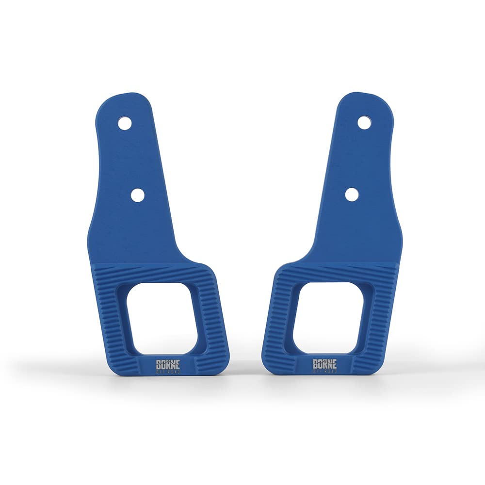 Borne Off-Road Mishimoto BNTH-F150-17BL Billet Tow Hooks Compatible with Ford Raptor 2017+, Micro-Wrinkle Blue