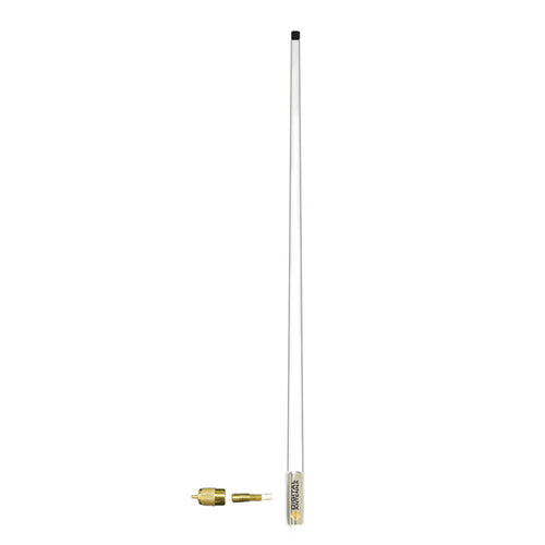 3' Digital Antenna Stainless Whip' 4.5DB Antenna, White