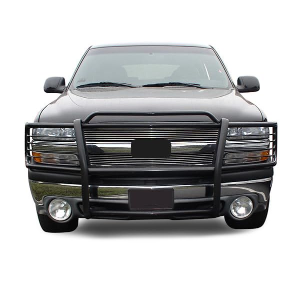 Bumper Guard Black Horse Grille brush Modular Compatible with 1999-2002 Silverado 1500|00-06 Suburban 1500|2000-2006 Tahoe|2000-2006 GMC Yukon|00-06 GMC Yukon XL 1500-17GT23MA