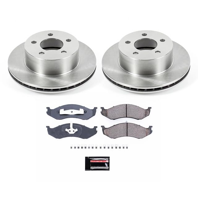 POWERSTOP Front KOE2119 Replacement Brake Kit with Brake Rotors and Ceramic Brake Pads For Jeep Cherokee XJ |Grand Cherokee | Wrangler [Application Specific]