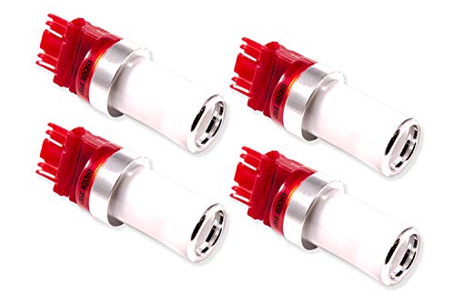 LED Rear Turn/Tail Light for 2007-2013 GMC Sierra 1500 3157 LED Bulb HP48 Red Set of 4 Diode Dynamics