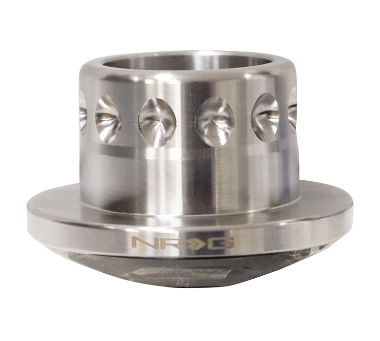 NRG Innovations Steering Wheel NRG-SRK-SWH Quick Release Short Hub Spline Adapter, Fits 3/4'' Diameter, Stainless Steel Welded Hub Adapter With 3/4" Clearance