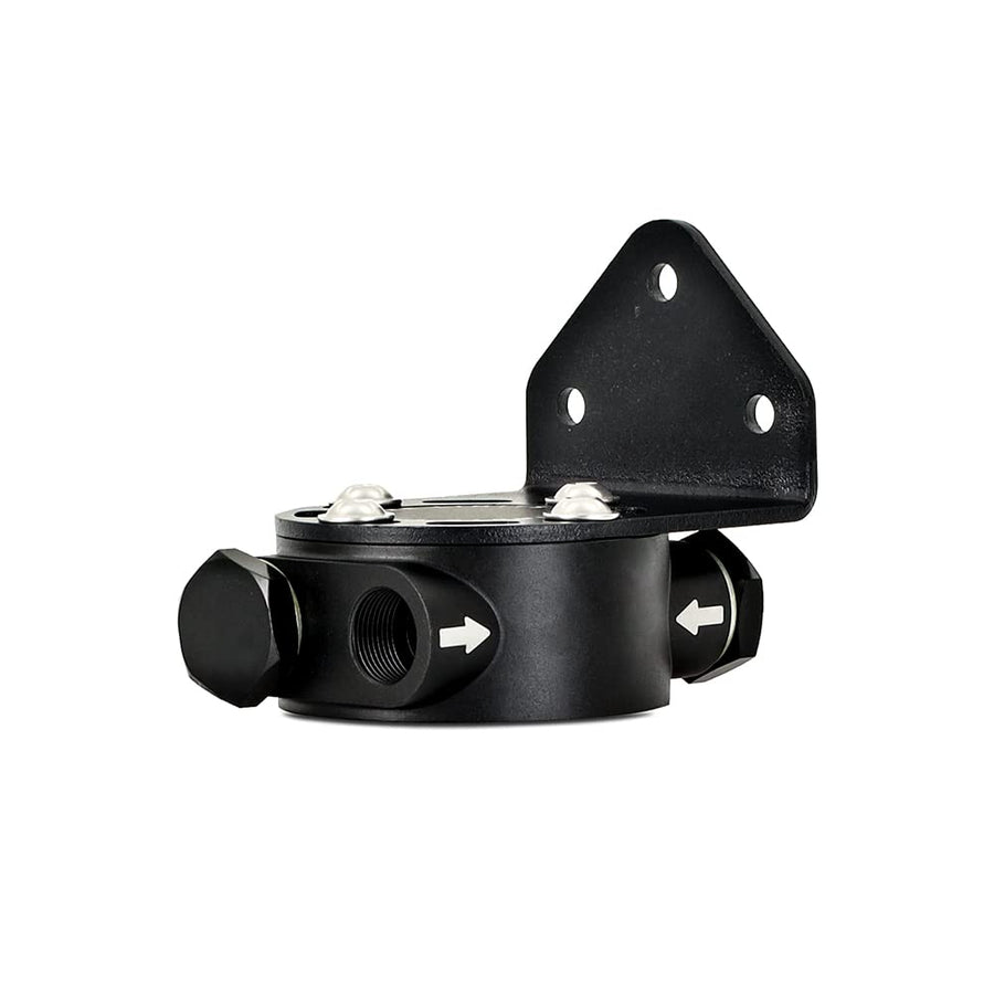 Mishimoto Remote Oil Filter Mount MMOC-RFH-M20BK, Black, M20 X 1.5 Filter Thread