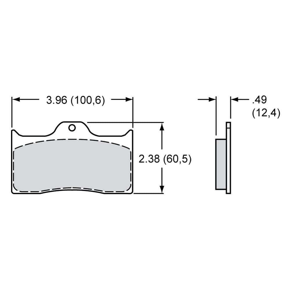 Dynalite Caliper A Type Wilwood 15A-5734K Brake Pad Set - 4 Piece