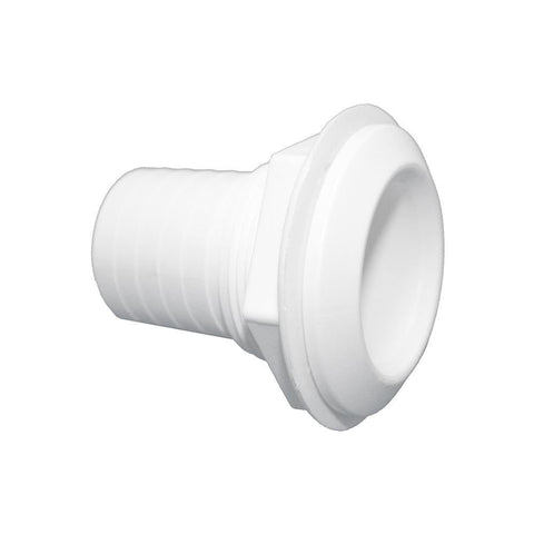 Thru-Hull T-H Marine Straight 1-1/2" XSH WH