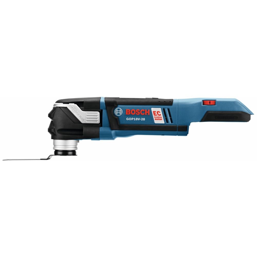 BOSCH 18V GOP18V-28N EC Brushless Oscillating Multi-Tool - Versatile, Compact Design with Enhanced Power With StarlockPlus For Quick-Change Technology (Bare Tool)