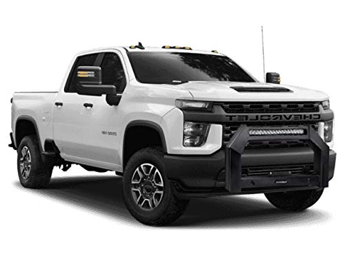 Armour Bull Bar Black Horse Off Road No skidplate Compatible with 20-24 GMC Sierra 3500 HD|20-24 GMC Sierra 2500 HD|20-24 Chevrolet Silverado 3500 HD|20-24 Chevrolet Silverado 2500 HD-AB-GM27-NL