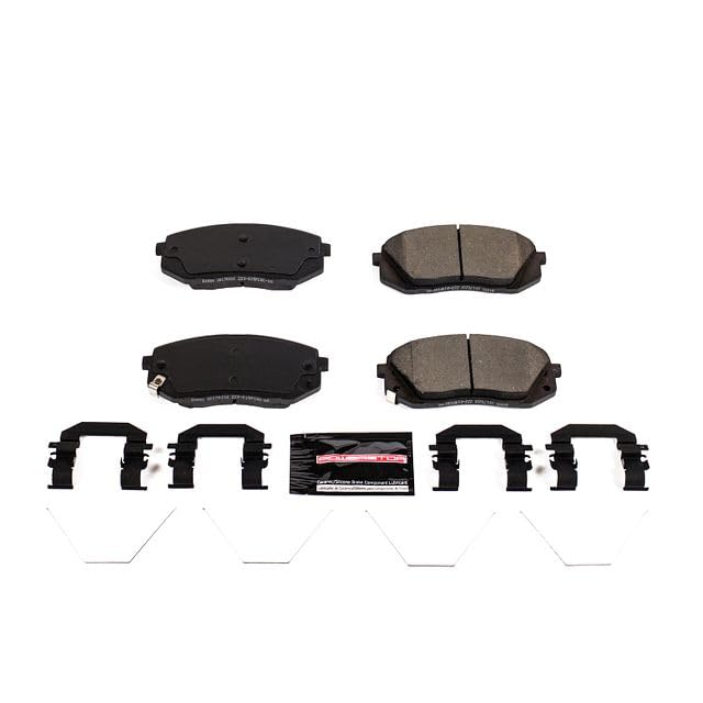 Power Stop Z23-1855 Z23 Sport Carbon Fiber-Ceramic Brake Pad For Elantra GT, Kona, Sonata, Veloster, Forte, Forte5, Optima, Seltos, Soul, Soul EV [Model Specific]