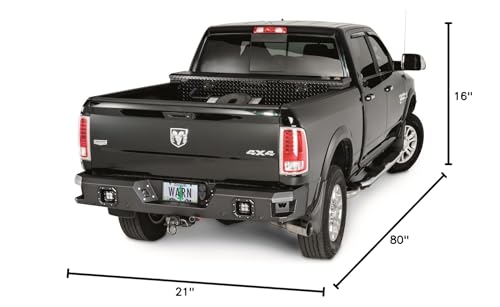 Ascent WARN 96445 Rear Bumper: Dodge Ram 2500, 3500-2014-2016
