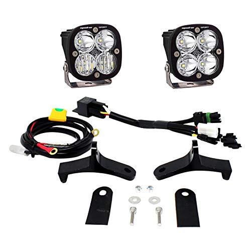 Baja Designs Squadron Sport LED Headlight Kit for Suzuki V-Strom DL650/A; V-Strom DL1000 Motorcycle (Driving/Combo; Clear)