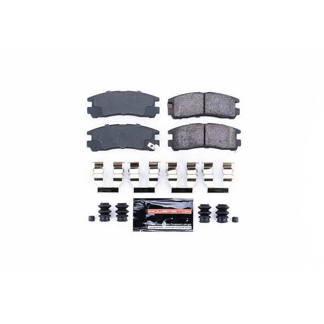 Power Stop Z23-383 Ceramic Brake Pads Rear For Sebring, Avenger, Stealth, Stratus, Eagle Summit, Eagle Talon, 3000GT, Diamante, Eclipse, Expo, Expo LRV, Gal, Galant, Plymouth Colt [Model Specific]