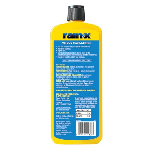 Washer Fluid Additive Rain-X RX11806D-16.9 fl. oz, 500. ml