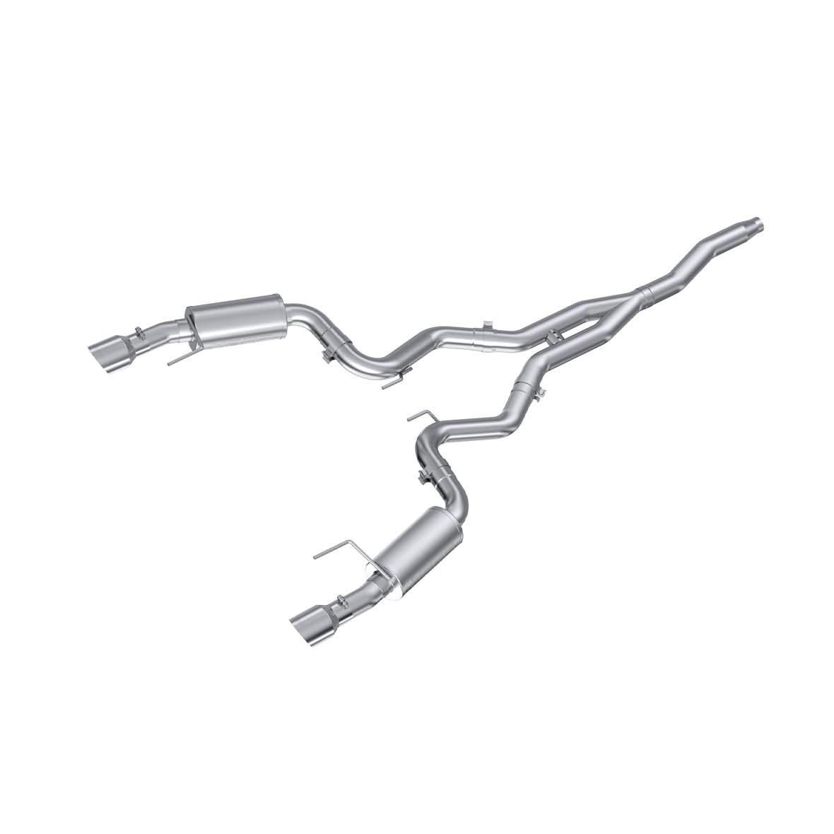 3" MBRP Cat Back, Dual Split Rear, Street Version Exhaust System with 4.5" Tips (T409)