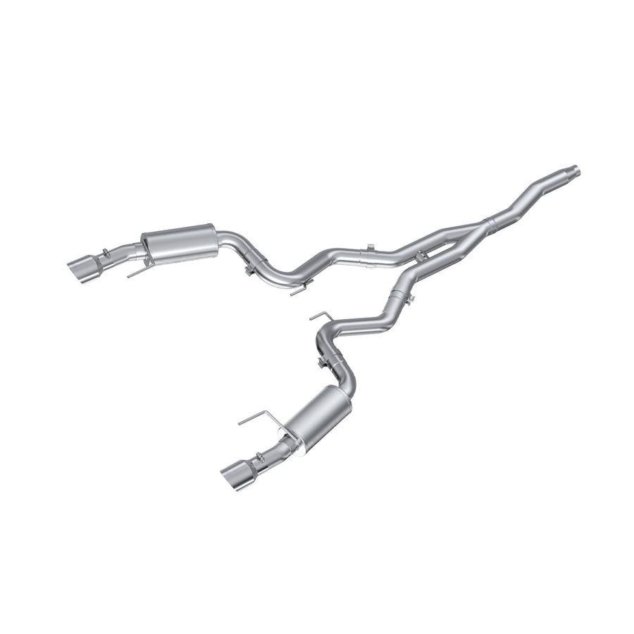 3" MBRP Cat Back, Dual Split Rear, Street Version Exhaust System with 4.5" Tips (T409)