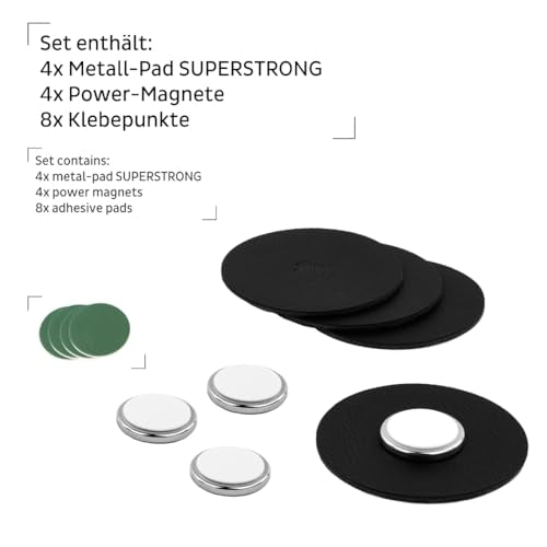 Magnet Power Bundle XXL silwy® – Smart Storage Solution for Small Coffee Machines – Includes Removable Metal Pads – Perfect for Travel