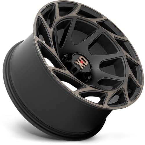 XD Wheels Onslaught Xd860 Satin Black with Bronze Tint Wheel with Alloy Steel (20 x 12. inches /6 x 87 mm, -44 mm Offset)