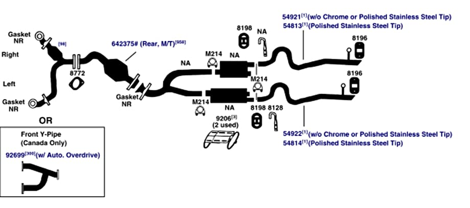 Exhaust Tail Pipe AP Exhaust Products 54921