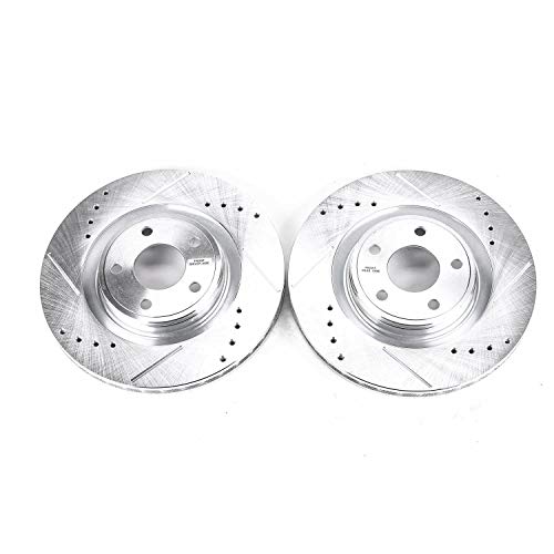 Power Stop AR82140XPR Evolution Front Drilled & Slotted Rotor Pair For Chevrolet Cobalt 2008-2010, Chevrolet HHR 2009-2010 [Model Specific]