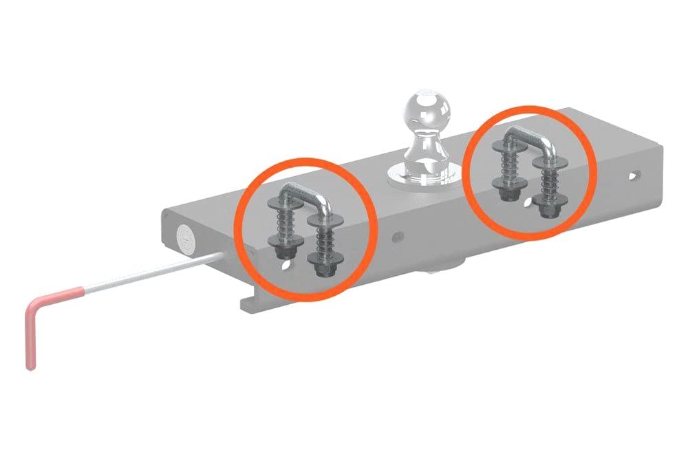 CURT Replacement 19254 Double Lock EZr Safety Chain Anchor Kit