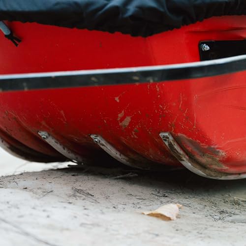 Trek Sport 68 Pelican - Utility Sled Comes with Set of Runners, Tow Hitch and Travel Cover - Carry Up to 500 lb - Red/Black