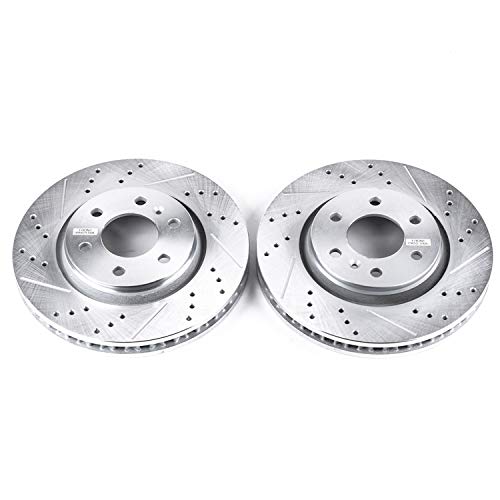 Front Power Stop AR8661XPR Drilled & Slotted Evolution Rotor Pair