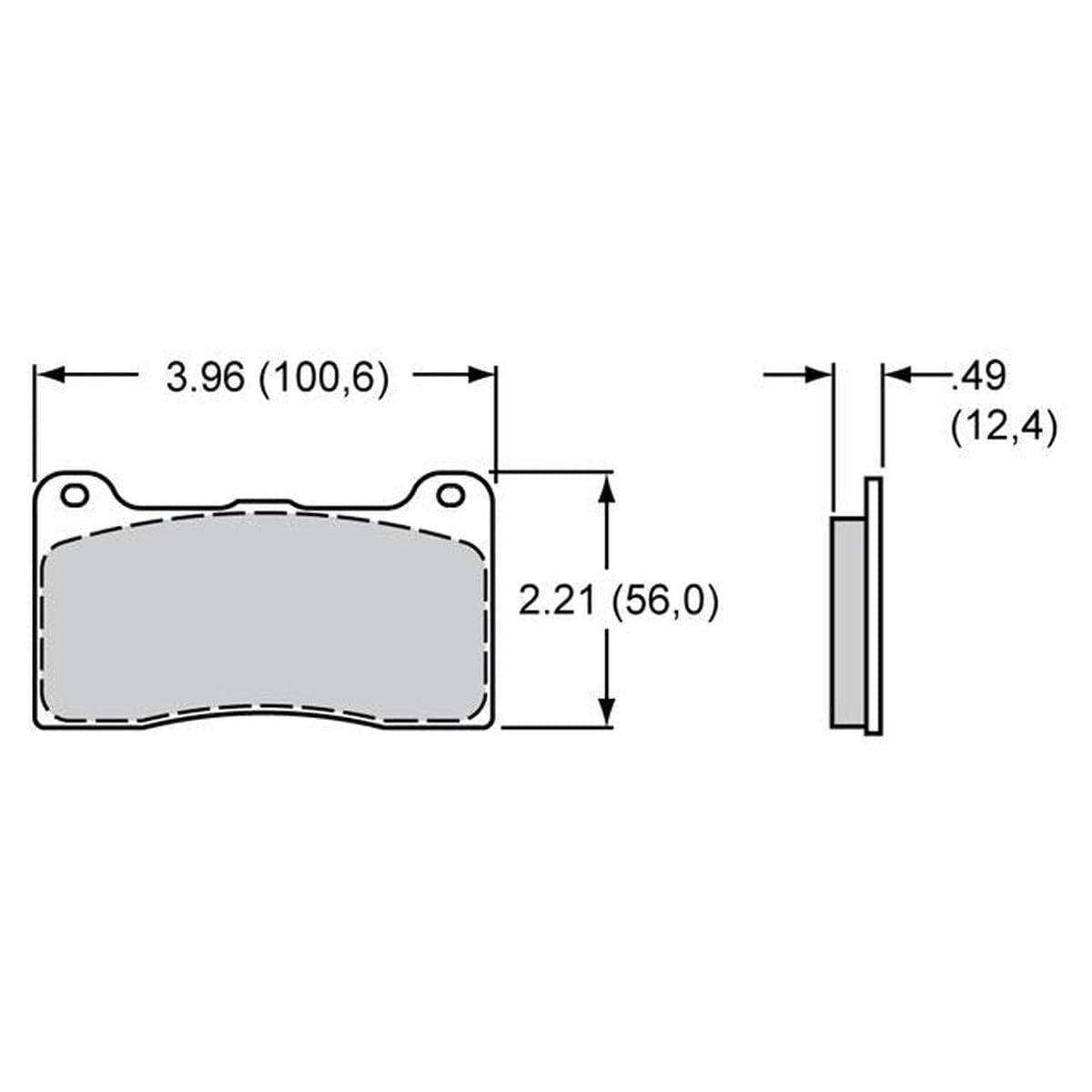 BP-10 Wilwood Dynapro Caliper Type Brake Pad Set - 4 Piece