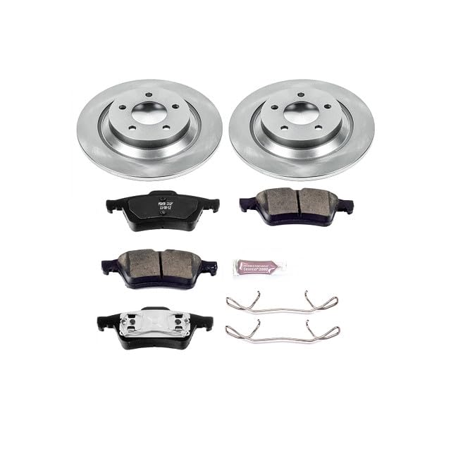 Power Stop KOE5310 Rear Replacement Brake Kit-OE Brake Rotors & Ceramic Brake Pads For Mazda 5 2006-2007 [Model Specific]