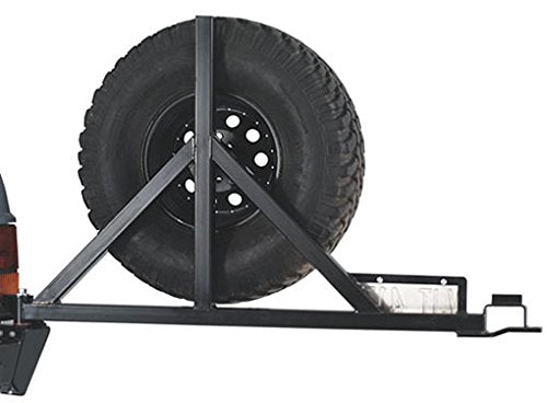 Rock Crawler WARN 64337 Rear Bumper Mount Spare Tire Carrier for Jeep Wrangler (1987-2006)