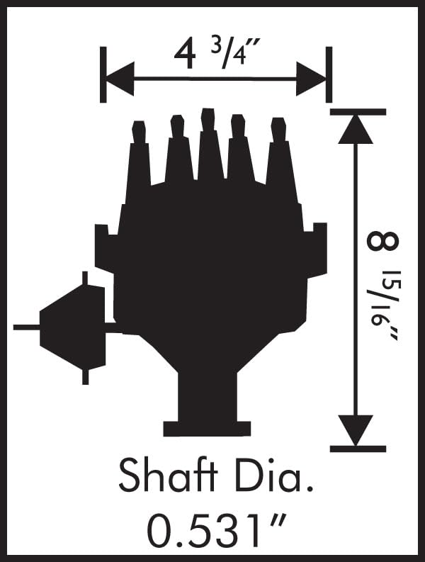 351W MSD Pro-Billet Street Distributor 8478