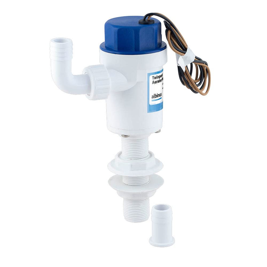 Cartridge Aerator Pump ALBIN PUMP MARINE 750 GPH 12V Straight - 01-05-079
