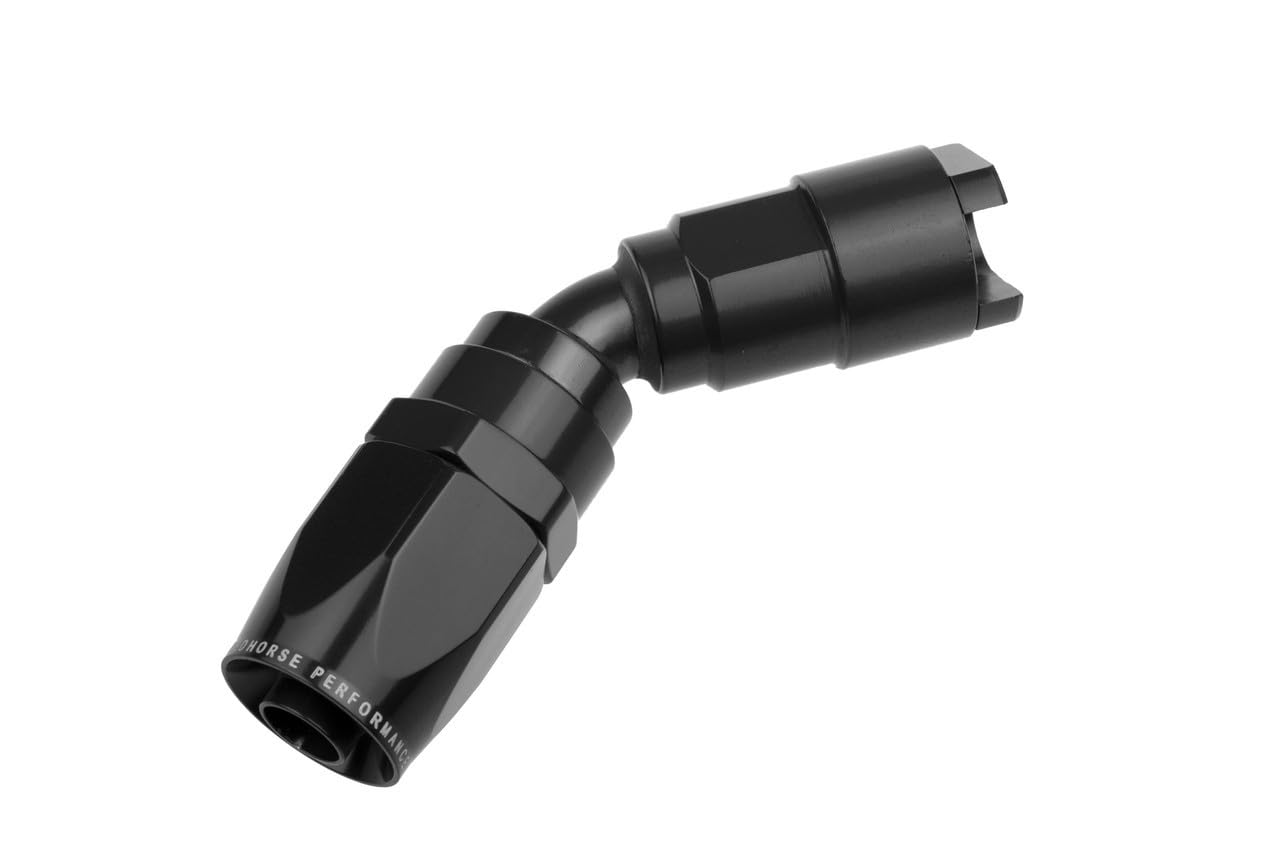 8045-06-06-2 Red Horse Performance -06 To 3/8" Sae Quick Disconnect Female 45Degree - Black