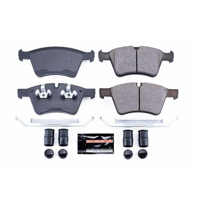 Power Stop Z23-1272 Z23 Evolution Sport Carbon Fiber Infused Ceramic Brake Pads with Hardware For Mercedes-Benz GL320 2007-2009 [Model Specific]