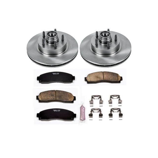 POWERSTOP Autospecialty KOE1857 Front Replacement Brake Kit-OE Brake Rotors & Ceramic Brake Pads For Ford Ranger, Mazda B2300, Mazda B3000, Mazda B4000 [Model Specific]
