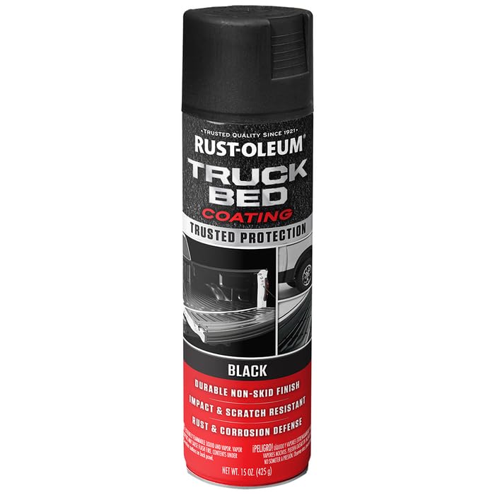 Rust-Oleum Automotive 248914 Truck Bed Coating Spray, 15 oz, Black