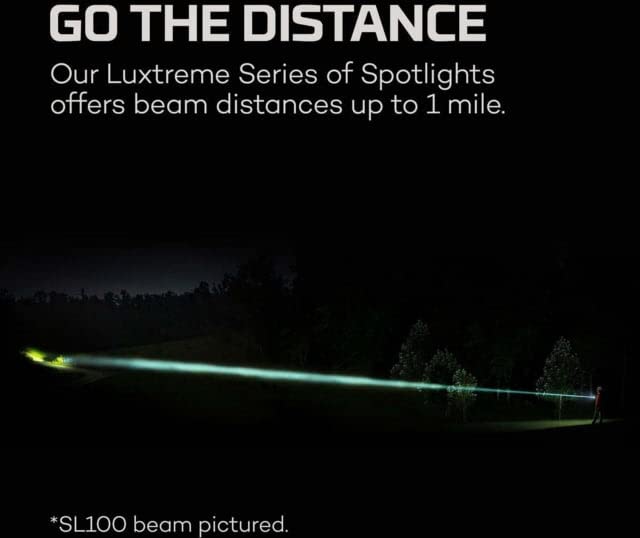 SL25R NEBO Luxtreme 500 lm Black LED Spotlight 18650 Battery