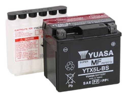 YTX5L-BS Yuasa YUAM32X5B Maintenance Free AGM Battery with Acid pack