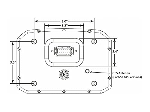 CD-7G AEM Carbon Non-Logging Display Kit; w/Internal GPS