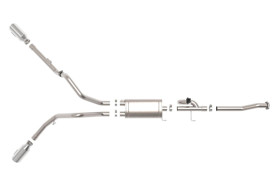 aFe Power 3 IN Gemini XV 304 Stainless Steel Cat-Back Exhaust System w/Cutout Polished Ford F-150 15-20 V6-2.7L/3.5L (tt)/V8-5.0L 49-33123-P