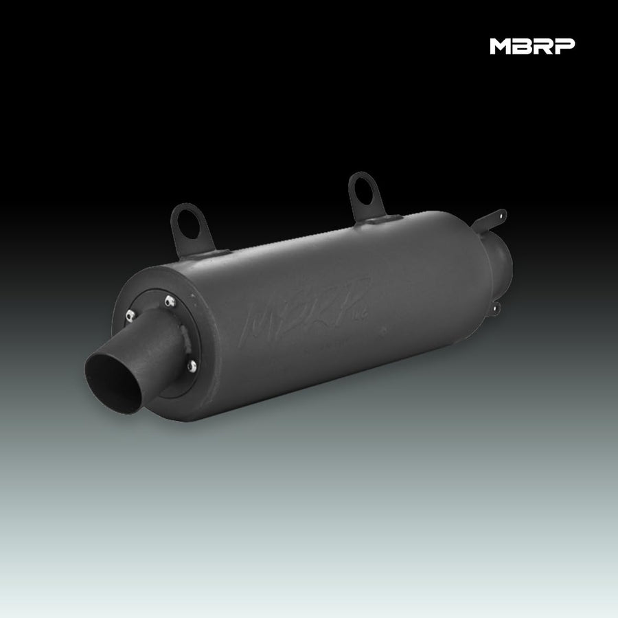 Slip-On MBRP AT-6508SP Combo Exhaust with Sport Muffler – Compatible with Polaris Scrambler 500 (2000–2011 4x4 / 2001–2006 2x4) – Stainless Steel ATV Exhaust Silencer