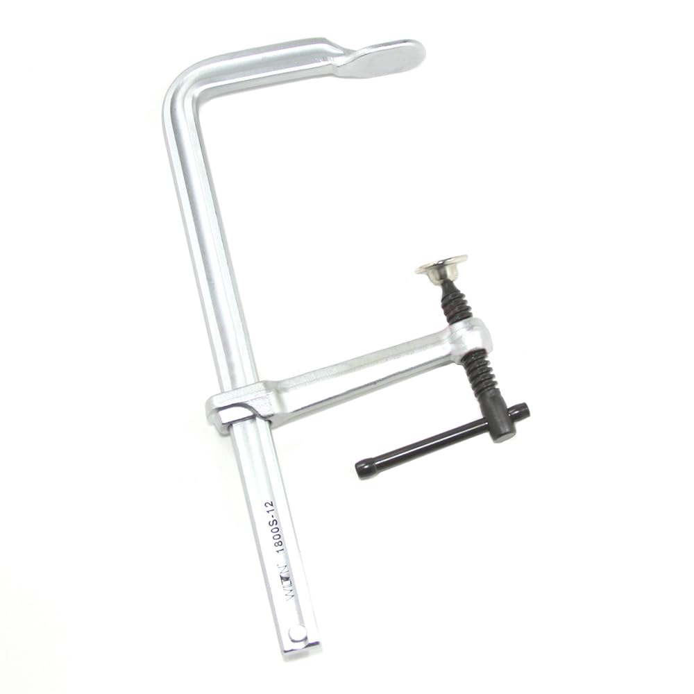 Wilton F-Clamp Regular-Duty, 12" Opening, 5-1/2" Throat, 1800 Lbs. Clamping Force (Model 1800S-12)