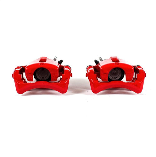 Power Stop Pair of Rear High-Temp Red Powder Coated Calipers For Ford Thunderbird 2002-2005, Jaguar S-Type 2000-2002, Lincoln LS 2000-2002 [Model Specific]