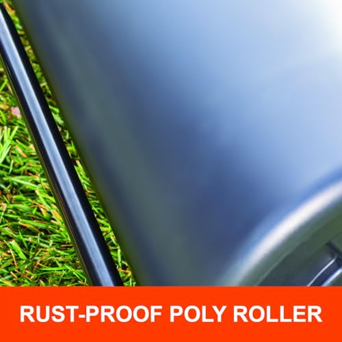 18" x 48" Agri-Fab Tow Behind Poly Lawn Roller 550 lbs Weight with Water, Poly Drum and Steel Frame, with Plug. Designed for Lawn and Garden Tractors