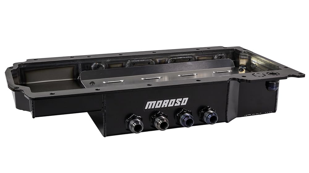 Moroso Steel Dry Sump Oil Pan 20617, Fits GM Gen V LT Engines, 4#12 Pick ups