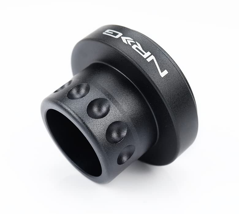 NRG Innovations Race Steering Wheel NRG-SRK-RL100H Quick Release Short Hub Adapter, Up to 1" shorter overall, Black Body
