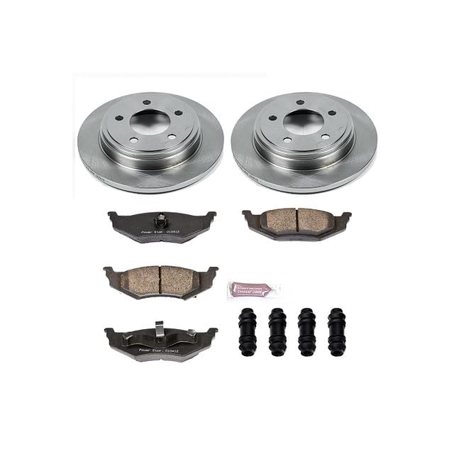 POWERSTOP Autospecialty KOE6263 Rear Replacement Brake Kit-OE Brake Rotors & Ceramic Brake Pads For Chrysler 300M, Chrysler Concorde, Chrysler LHS, Chrysler LHS, Dodge Intrepid [Model Specific]